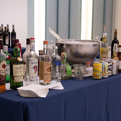Alcoholic Beverage Counter in the Private Event